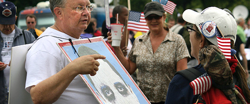 Anti-Obama protest.