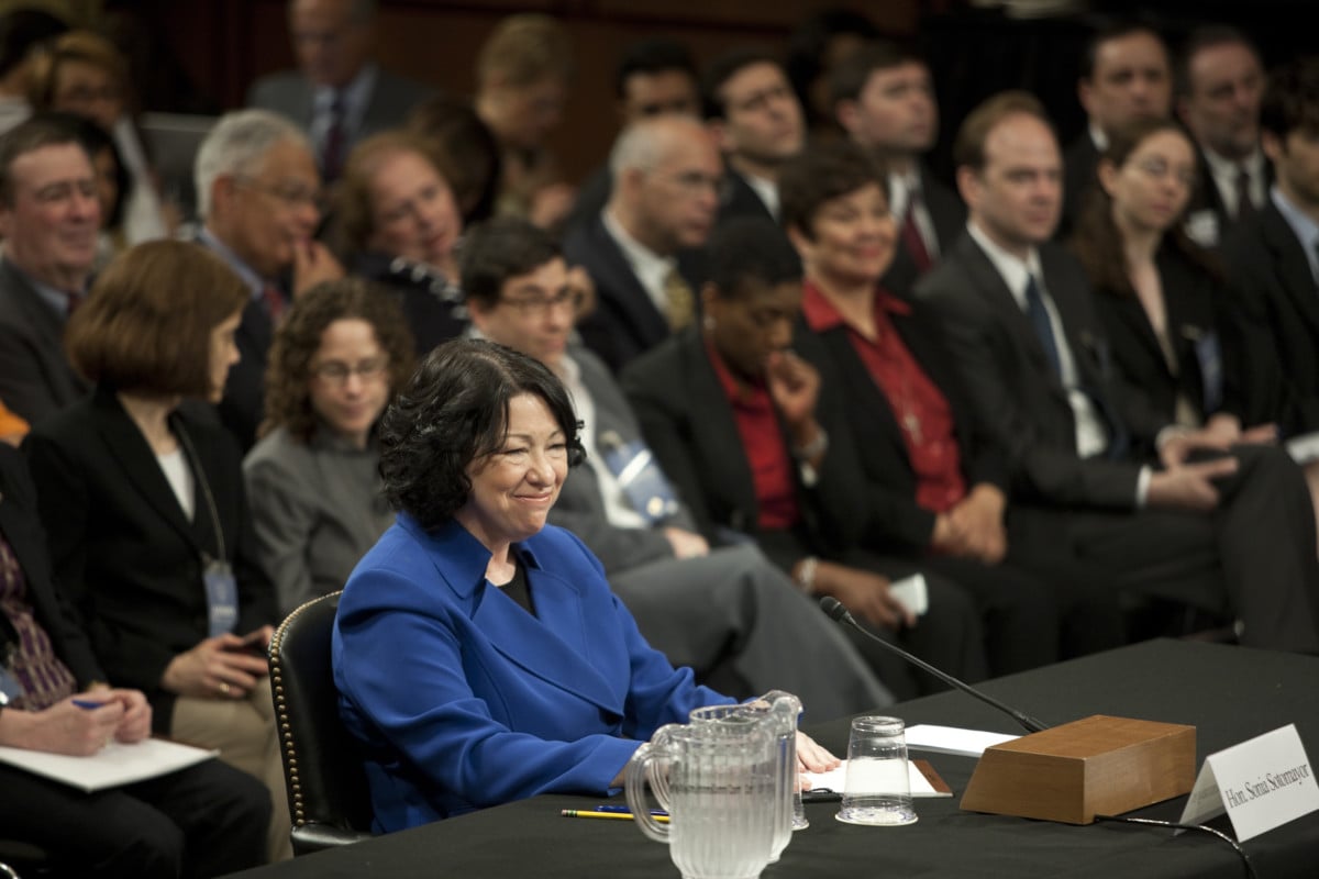 Supreme Court nominee Sonia Sotomayor testifies during her nomination hearing before the Senate Judiciary Committee, July 13, 2009.