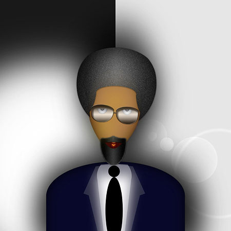 Cornel West from the Man of Mystery series (Limited-edition digital print by Max Eternity)
