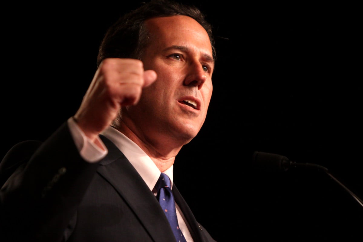 Former Sen. Rick Santorum speaking at CPAC FL in Orlando, Florida, September 23, 2011.