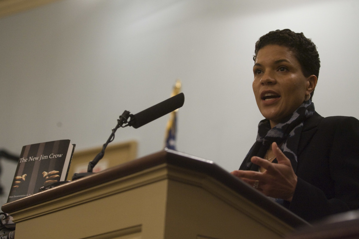 Michelle Alexander speaks at the Miller Center Forum, December 3, 2011.