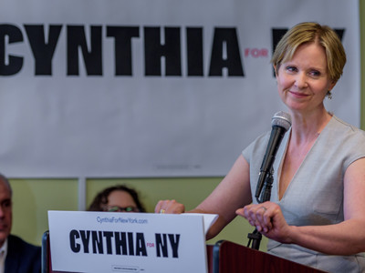 Cynthia Nixon, a lifelong New Yorker, actress, progressive advocate and candidate running for governor, presented her Climate Justice Agenda on April 20, 2018, at the YMCA in the Rockaways.