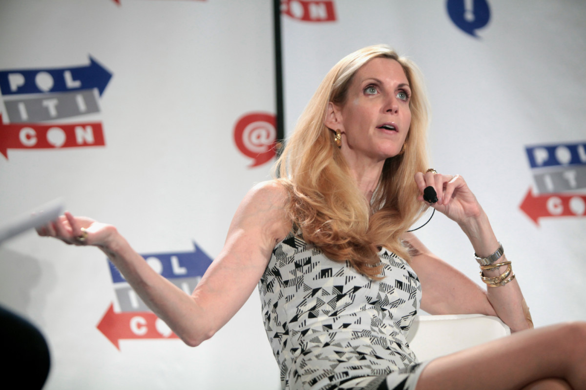 Right-wing commentator Ann Coulter speaks in Pasadena, California, on June 25, 2016.