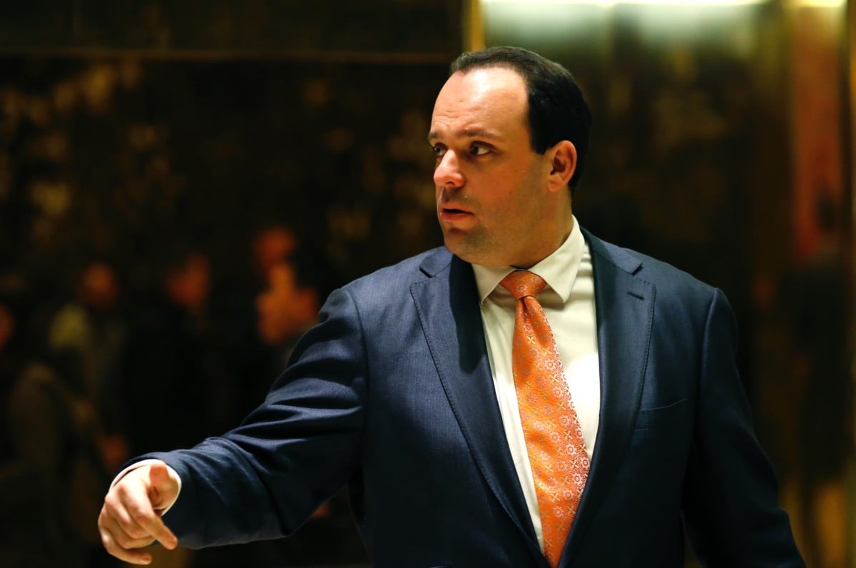 Then Trump campaign senior advisor Boris Epshteyn leaves Trump Tower in New York City, on November 14, 2016.