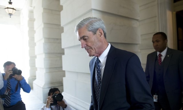 Former FBI Director Robert Mueller, special counsel on the Russian investigation, leaves following a meeting with members of the US Senate Judiciary Committee at the US Capitol in Washington, DC, on June 21, 2017.