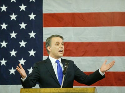 Kansas Gov. Jeff Colyer delivers a speech on Jan. 31, 2018.