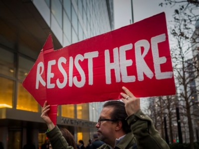 With Donald Trump choosing 6 Goldman Sachs veterans for his administration, dozens of activists, on January 17, 2017, converged at the Goldman headquarters in Manhattan, to occupy and protest the continuing relationship with the White House and the Wall Street giant.