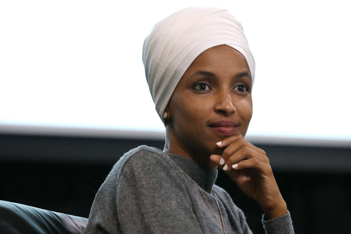 Rep. Ilhan Omar participates in a panel discussion at the The National Housing Center on July 23, 2019, in Washington, D.C.