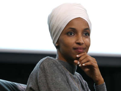 Rep. Ilhan Omar participates in a panel discussion at the The National Housing Center on July 23, 2019, in Washington, D.C.