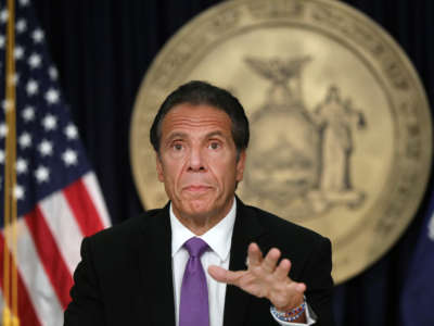 New York state Gov. Andrew Cuomo speaks at a news conference on September 8, 2020, in New York City.