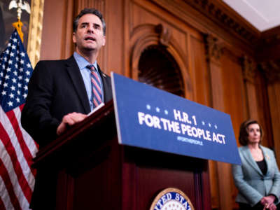 Rep. John Sarbanes speaks at the Capitol on March 10, 2020.