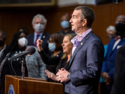 Virginia Gov. Ralph Northam speaks during a news conference on June 4, 2020, in Richmond, Virginia.