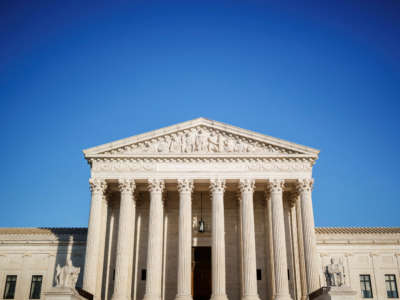 The U.S. Supreme Court Building is seen on October 26, 2020, in Washington, D.C.