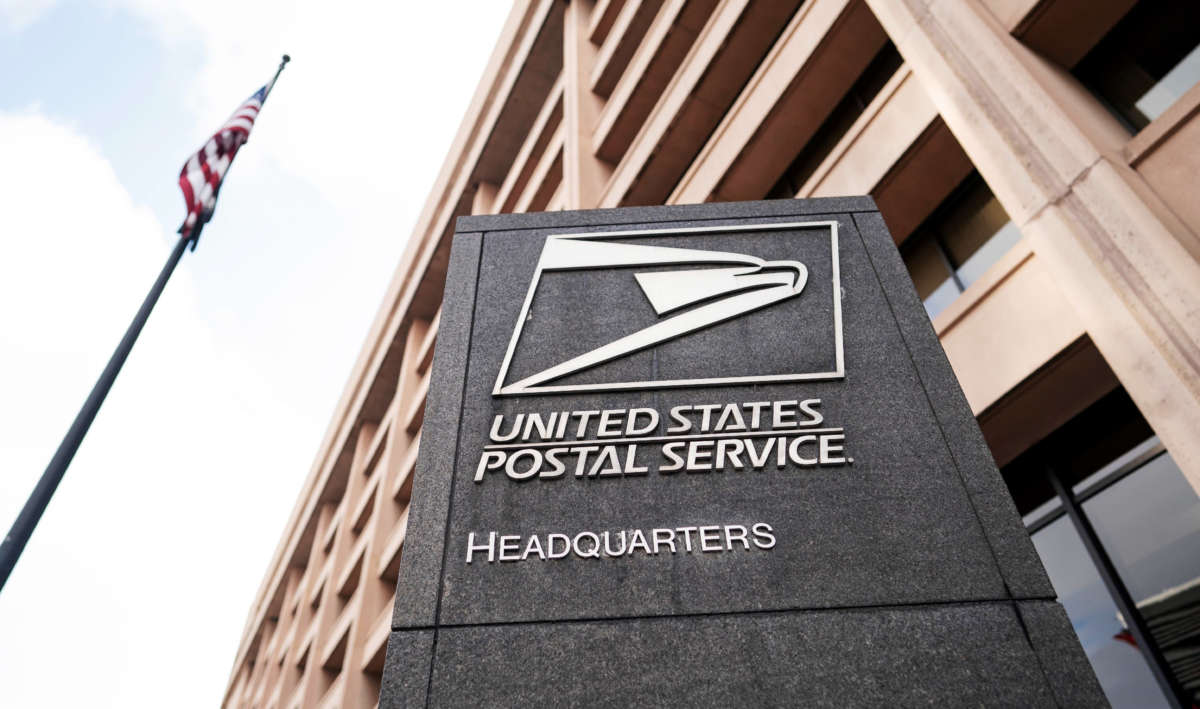 The United States Postal Service headquarters in Washington, D.C. is pictured on November 1, 2020.