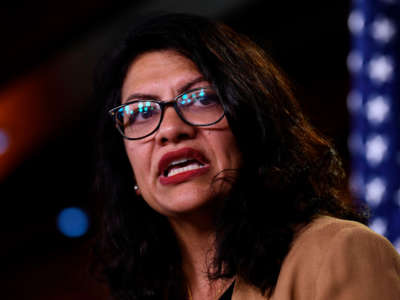 Rep. Rashida Tlaib speaks during a press conference at the U.S. Capitol in Washington, D.C., on July 15, 2019.