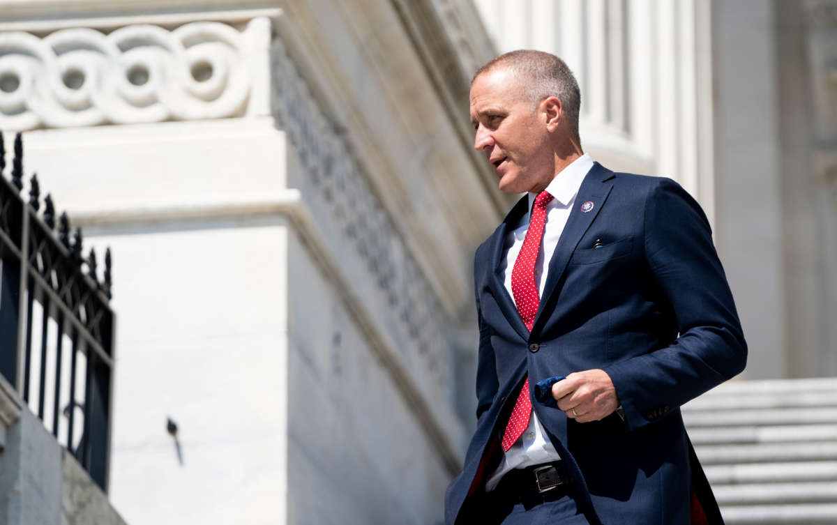 Rep. Sean Patrick Maloney walks down the House steps after the last vote of the week in the Capitol on May 14, 2021.