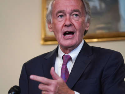 Sen. Ed Markey speaks at the Back the Thrive Agenda press conference at the Longworth Office Building on September 10, 2020, in Washington, D.C.