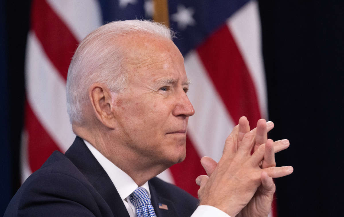 President Joe Biden speaks during an event with governors of western states and members of his cabinet June 30, 2021 in Washington, D.C.