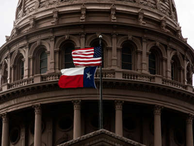 The Texas state capitol is seen on the first day of the 87th Legislature's special session on July 8, 2021, in Austin, Texas.