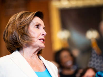Speaker of the House Nancy Pelosi speaks during a news conference at the U.S. Capitol on July 1, 2021.