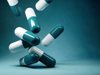 Pills, pharmaceuticals falling