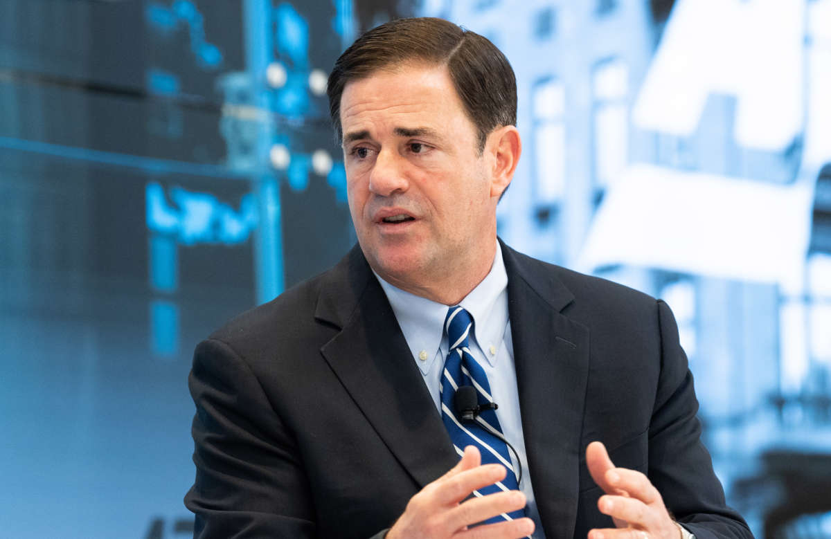 Arizona Gov. Doug Ducey speaks at the American Enterprise Institute in Washington, D.C., on June 7, 2018.