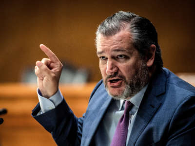 Sen. Ted Cruz speaks during a Senate Foreign Relations Committee hearing on September 14, 2021, in Washington, D.C.