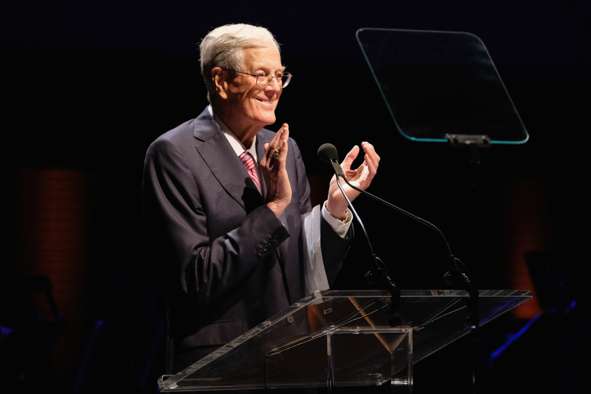 David H. Koch at the Lincoln Center Spring Gala at Alice Tully Hall on May 2, 2017, in New York City.