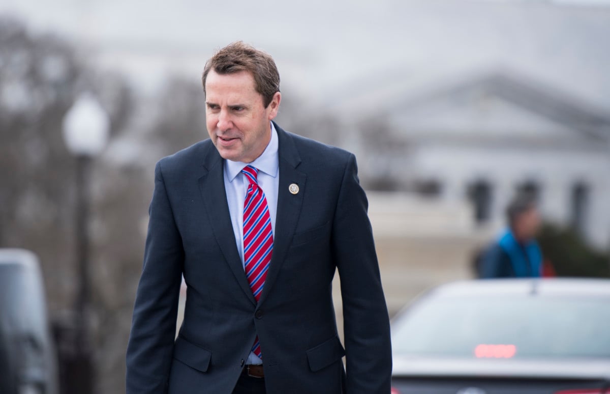 Republican Study Committee chair Rep. Mark Walker walks up the House steps for a vote in the Capitol on Thursday, February 15, 2018.
