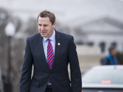Republican Study Committee chair Rep. Mark Walker walks up the House steps for a vote in the Capitol on Thursday, February 15, 2018.