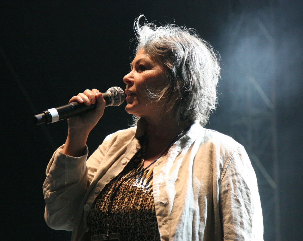 Roseanne Barr speaks at "Gathering of the Vibes," Bridgeport, CT, US. July, 21, 2012