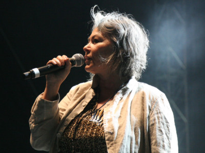 Roseanne Barr speaks at "Gathering of the Vibes," Bridgeport, CT, US. July, 21, 2012