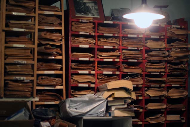 Archives room, Maryhouse, Februrary 2014. (Photo: Palina Prasasouk)