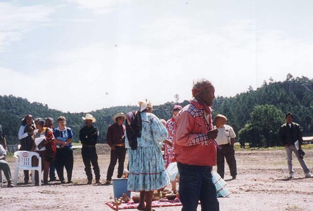 Raramuri religious ceremony, Creel, Sierra Madre Occidental, Mexico. (Photo: Evaggelos Vallianatos)