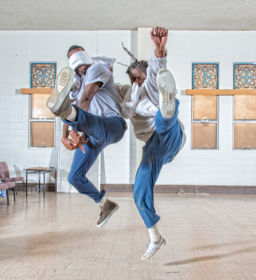 Dress rehearsal of Faultline, performed in San Quentin Prison on Nov. 20, 2015. (Photo: Peter Merts)