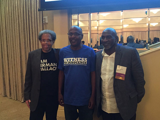 Albert with Louisiana exonerees John Thompson and Gary Tyler at Death Penalty Focus event.