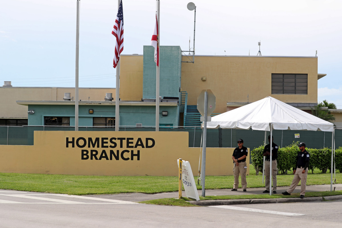 The Homestead Temporary Shelter for Unaccompanied Children on June 19, 2018 in Homestead, FL.