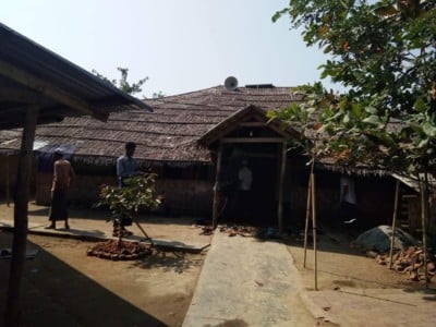 A camp for displaced Rohingyas in the city of Sittwe in western Burma.