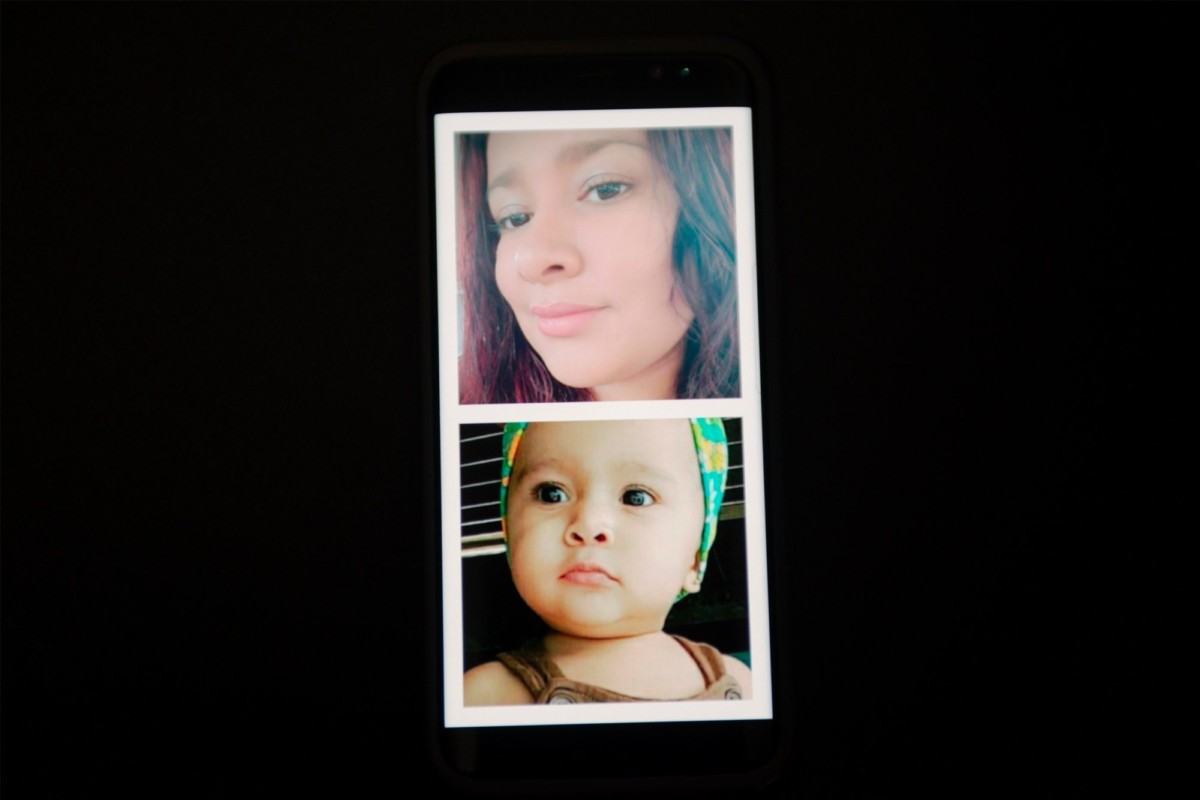 Photos of Sendy Karina Ferrera Amaya, top, and her daughter, Liah, bottom.