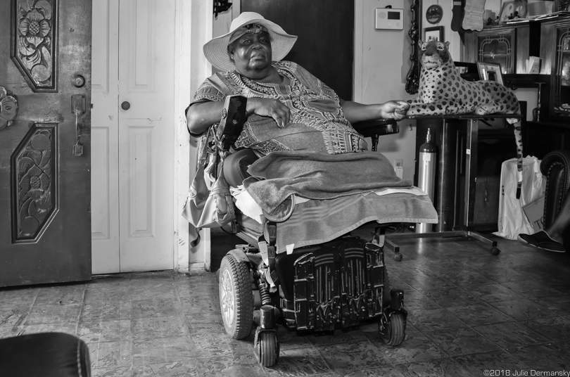 Ethel M. Harris, a longtime resident of St. James, is in constant fear that she and her family will be trapped in case of an industrial accident or storm due to the lack of an emergency evacuation route from the town.