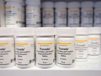 Truvada, a drug approved by the Food and Drug Administration to help prevent HIV infection, is among the AIDS drugs filling the pharmacy shelves at the Whitman-Walker Clinic on July 19, 2012.