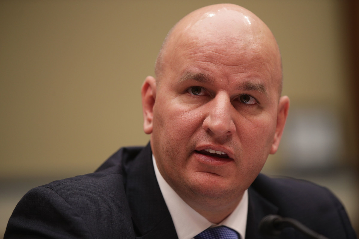 President of the National Border Patrol Council Brandon Judd testifies during a hearing before the Subcommittee on National Security of the House Oversight and Government Reform Committee April 27, 2017, on Capitol Hill in Washington, DC.