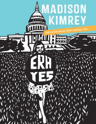 Madison Kimrey is featured in Rad Girls Can. When she was 13 in 2013, she began a campaign to allow teenagers to preregister to vote when they obtain a driver's license.