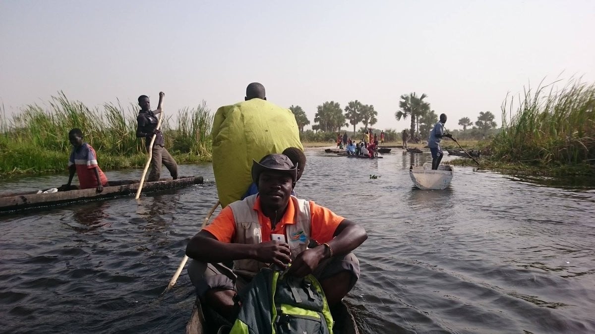 International civilian protection officer, Rufus Moiseemah, helps open access to remote areas of South Sudan so they can receive humanitarian assistance.