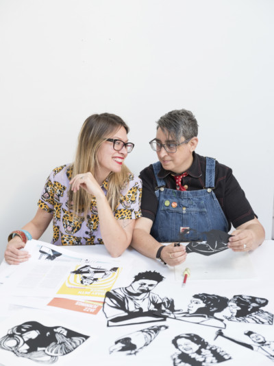 Author Kate Stahl and illustrator Miriam Klein Stahl.