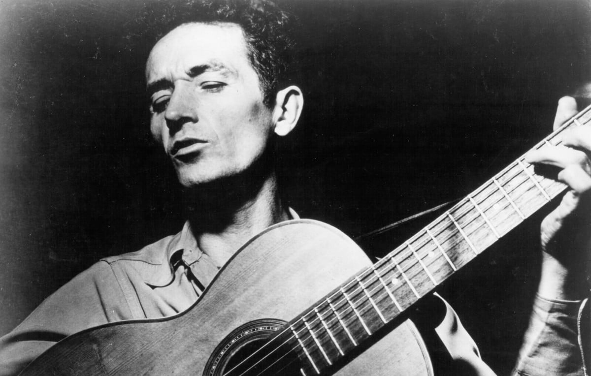 Photo of Woody Guthrie, circa 1940.