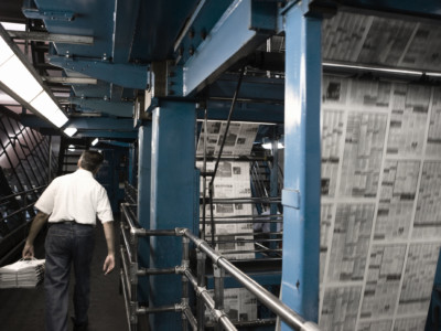 Newspaper printing press