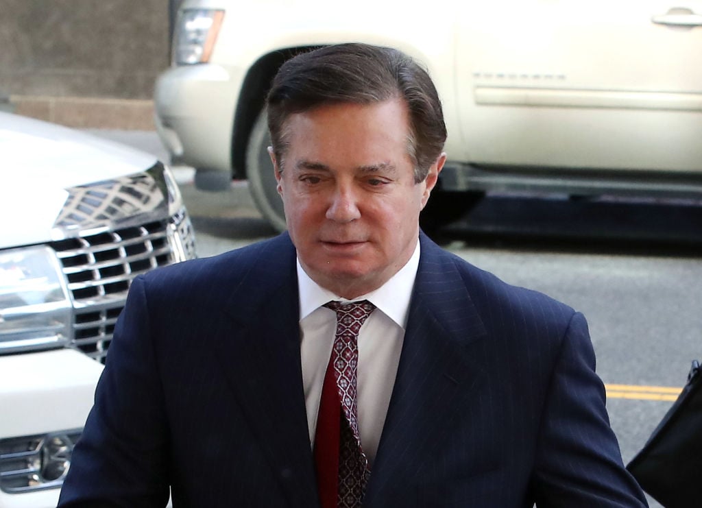 Former Trump campaign manager Paul Manafort arrives at the E. Barrett Prettyman US Courthouse for a hearing on June 15, 2018, in Washington, DC.