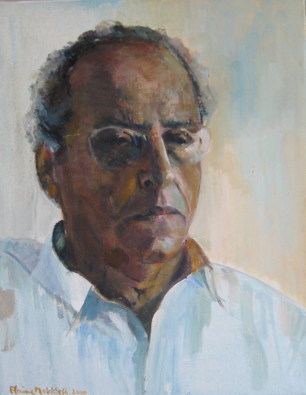 "Mokhtar" by Elaine Mokhtefi; oil on canvas, 2000.