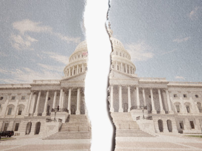 US Congress torn in half